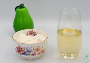sugar bowl with wine